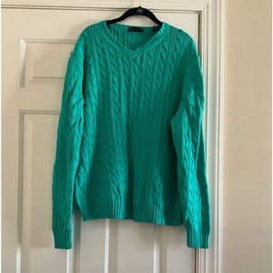 Beautiful men’s Grant Thomas cable knit sweater
